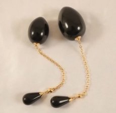 Anal Egg “black and gold “