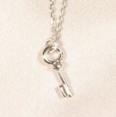 Love Key Ankle Chain Silver